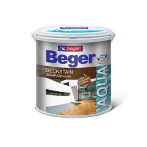 สีย้อมพื้นไม้สูตรน้ำ Aqua Deckstain สีไม้แดง (M-9905) 1 แกลลอน