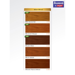 สีย้อมไม้เบเยอร์ Supreme Gloss สีไม้แดงพม่า (G-9105) เงา 1 แกลลอน