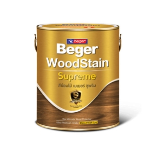 สีย้อมไม้เบเยอร์ Supreme Gloss สีไม้แดงพม่า (G-9105) เงา 1 แกลลอน
