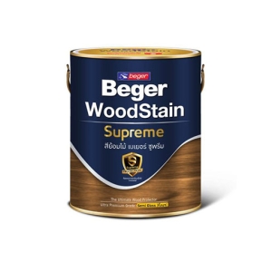  สีย้อมไม้เบเยอร์ Supreme Semi Gloss สีสักทองพม่า (S-9205) กึ่งเงา 1 แกลลอน