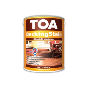 ทีโอเอ เดคกิ้งสเตน ชนิดด้าน สำหรับภายนอก (สีใส D99) แกลลอน