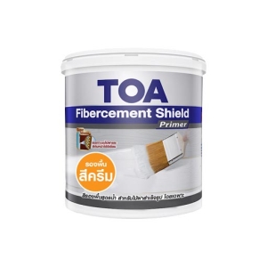 ทีโอเอ ไฟเบอร์ซีเมนต์ ชิลด์ สีรองพื้นสูตรน้ำ (สีครีม) / Fibercement-Shield-Primer (กึ่งเงา) แกลลอน