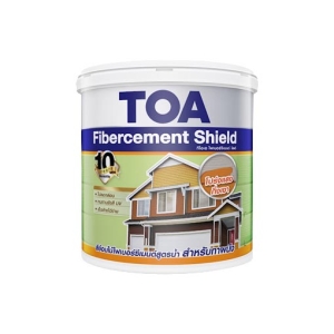 ทีโอเอ สีย้อมไม้ไฟเบอร์ซีเมนต์ สูตรน้ำ ชนิดโปร่งแสงกึ่งเงา / fibercement-shield-waterborne-semi-gloss (สีไม้อเมริกัน-วอลนัท FS007) แกลลอน