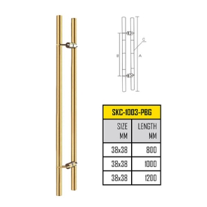 มือจับประตูสแตนเลส 1200 มม. (รุ่น SKC-1003-PBG)