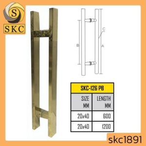 มือจับประตูสแตนเลส 600 มม. (รุ่น SKC-126 PB)