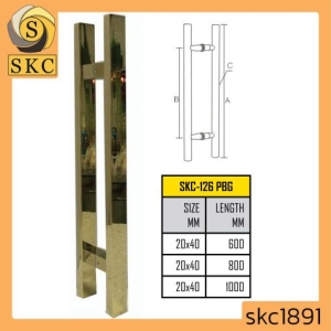 มือจับประตูสแตนเลส 1000 มม. (รุ่น SKC-126 PBG)