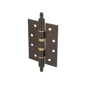 บานพับผีเสื้อเหล็ก 4″×3″ หนา 2 มิล (สีน้ำตาลรมดำ) HAFELE 489.04.012