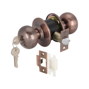 ลูกบิดประตูสแตนเลสสตีล (ประตูทางเข้า) สีทองแดงรมดำ HAFELE 489.10.256