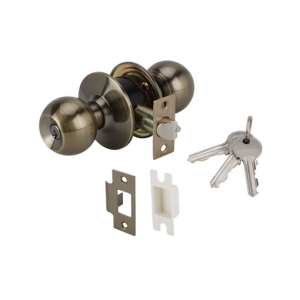 ลูกบิดประตูสแตนเลสสตีล (ประตูทางเข้า) สีทองเหลืองรมดำ HAFELE 489.10.382