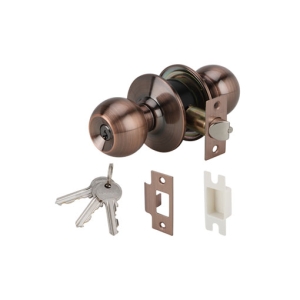 ลูกบิดประตูสแตนเลสสตีล (ประตูทางเข้า) สีทองแดงรมดำ HAFELE 489.10.383