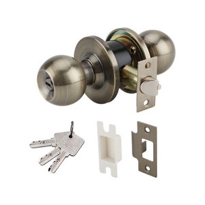 ลูกบิดประตูสแตนเลสสตีล (ประตูทางเข้า) สีทองเหลืองรมดำ HAFELE 489.10.402