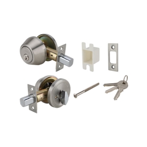 กุญแจลิ้นตายสแตนเลสสตีล (ประตูทางเข้า) สีสแตนเลสด้าน HAFELE 489.10.500