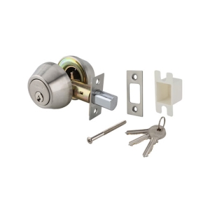 กุญแจลิ้นตาย 2 ด้าน สแตนเลสสตีล (ประตูทางเข้า) สีสแตนเลสด้าน HAFELE 489.10.504