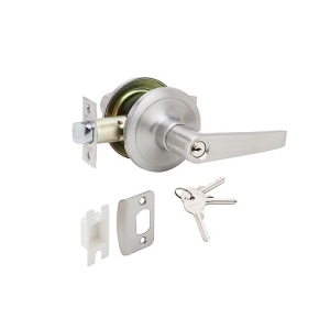 ลูกบิดก้านโยกพร้อมล็อค (ประตูทางเข้า) สีสแตนเลสด้าน HAFELE 489.10.780