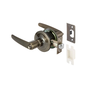 ลูกบิดก้านโยกพร้อมล็อค (ประตูห้องน้ำ) สีทองเหลืองรมดำ HAFELE 489.10.794