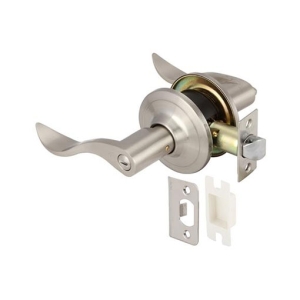 ลูกบิดก้านโยกพร้อมล็อค (ประตูห้องน้ำ) สีสแตนเลสด้าน HAFELE 489.10.800