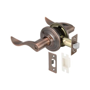 ลูกบิดก้านโยกพร้อมล็อค (ประตูห้องน้ำ) สีทองแดงรมดำ HAFELE 489.10.803