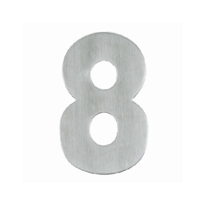 เลขที่อาคาร/บ้าน สแตนเลส (หมายเลข 8) HAFELE 489.80.418