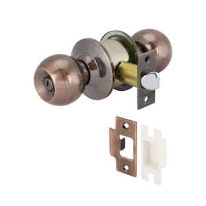 ลูกบิดประตูสแตนเลสสตีล (ประตูห้องน้ำ) สีทองแดงรมดำ HAFELE 489.93.119