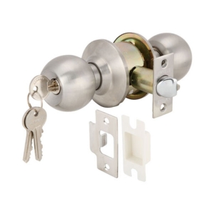 ลูกบิดประตูสแตนเลสสตีล (ประตูทางเข้า) สีสแตนเลสด้าน HAFELE 489.93.140