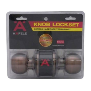 ลูกบิดประตูสแตนเลสสตีล (ประตูห้องน้ำ) สีทองแดงรมดำ HAFELE 489.93.149