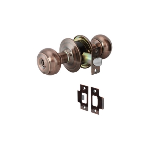 ลูกบิดประตูสแตนเลสสตีลรูปทรงมะเขือเทศ (ประตูห้องน้ำ) สีทองแดงรมดำ HAFELE 489.93.304