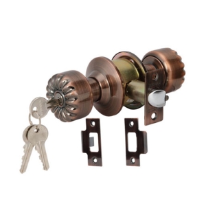 ลูกบิดรูปแบบย้อนยุคทองเหลือง (ประตูทางเข้า) สีทองแดงรมดำ HAFELE 489.93.307