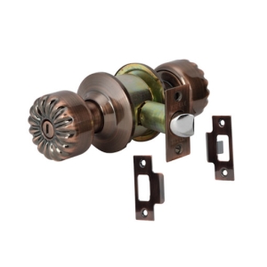 ลูกบิดรูปแบบย้อนยุคทองเหลือง (ประตูห้องน้ำ) สีทองแดงรมดำ HAFELE 489.93.308