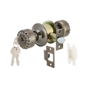 ลูกบิดรูปแบบย้อนยุคทองเหลือง (ประตูทางเข้า) สีทองเหลืองรมดำ HAFELE 489.93.407