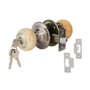 ลูกบิดประตูสแตนเลสสตีลรูปทรงมะเขือเทศ (ประตูทางเข้า) สีสแตนเลสด้าน HAFELE 489.93.610