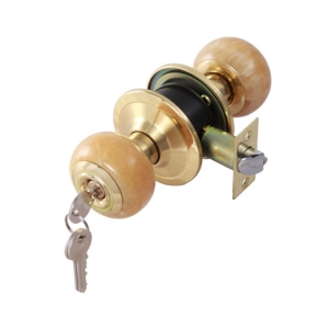 ลูกบิดประตูสแตนเลสสตีลรูปทรงมะเขือเทศ (ประตูทางเข้า) สีทองเหลืองเงา HAFELE 489.93.611