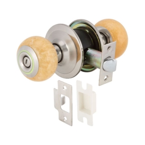 ลูกบิดประตูสแตนเลสสตีลรูปทรงมะเขือเทศ (ประตูห้องน้ำ) สีสแตนเลสด้าน HAFELE 489.93.614