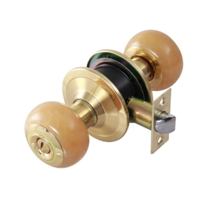 ลูกบิดประตูสแตนเลสสตีลรูปทรงมะเขือเทศ (ประตูห้องน้ำ) สีทองเหลืองเงา HAFELE 489.93.615