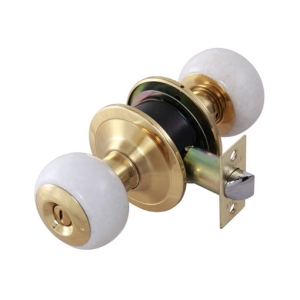 ลูกบิดประตูสแตนเลสสตีลรูปทรงมะเขือเทศ (ประตูห้องน้ำ) สีทองเหลืองเงา HAFELE 489.93.715