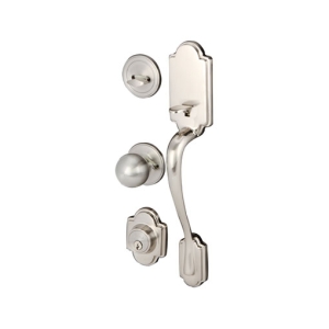 มือจับประตูซิงค์อัลลอยด์ พร้อมระบบล็อค มือจับหลอก (สีนิกเกิ้ลด้าน) HAFELE 489.94.629