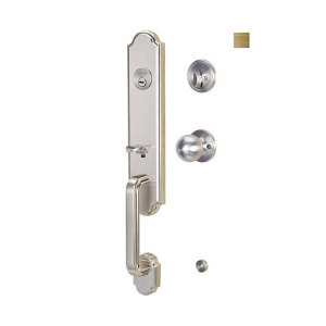 มือจับประตูซิงค์อัลลอยด์ พร้อมระบบล็อค มือจับหลอก (สีทองเหลืองรมดำ) HAFELE 489.94.667