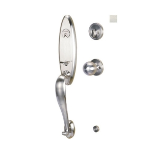 มือจับประตูซิงค์อัลลอยด์ พร้อมระบบล็อค มือจับหลอก (สีนิกเกิ้ลด้าน) HAFELE 489.94.669