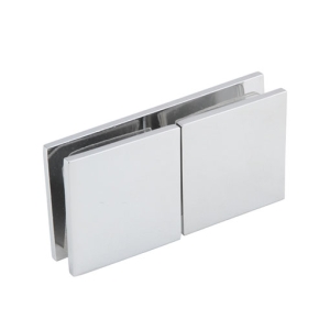 ตัวหนีบกระจกต่อกระจก แนว 180 ํ (สีโครมเงา) HAFELE 499.05.815