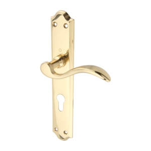 ชุดมือจับก้านโยก เพลทยาว สีทองเหลืองเงา HAFELE 499.63.932