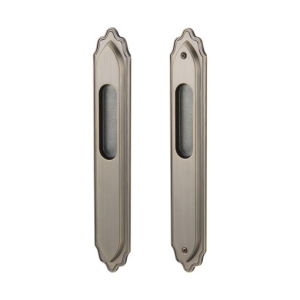 มือจับประตูซิงค์อัลลอยด์ พร้อมอุปกรณ์ล็อคประตูบานเลื่อน (มือจับหลอก) สีทองเหลืองรมดำ HAFELE 499.65.023