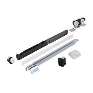 อุปกรณ์บานเลื่อน รุ่นไซเลนท์ 100/AS (พร้อมระบบการปิดแบบนุ่มนวลทั้ง 2 ด้าน) HAFELE 499.72.083