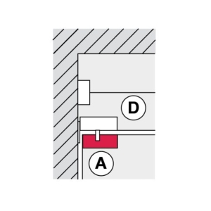 ตัวหนีบกระจกบานเปลือย ตัวหนีบบนสำหรับบานเปิด 2 ทาง (สีสแตนเลสด้าน) HAFELE 499.81.011