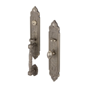 มือจับประตูซิงค์อัลลอยด์ พร้อมระบบมอร์ทิสล็อค (สีทองเหลืองรมดำ) HAFELE 499.94.041