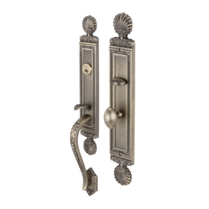 มือจับประตูซิงค์อัลลอยด์ พร้อมระบบมอร์ทิสล็อค (สีทองเหลืองรมดำ) HAFELE 499.94.121