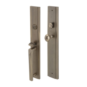 มือจับประตูซิงค์อัลลอยด์ พร้อมระบบมอร์ทิสล็อค (สีทองเหลืองรมดำ) HAFELE 499.94.162