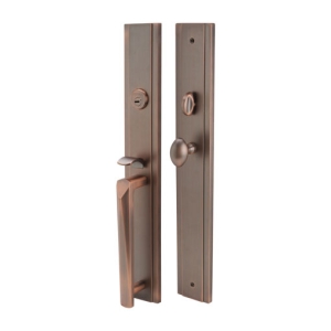 มือจับประตูซิงค์อัลลอยด์ พร้อมระบบมอร์ทิสล็อค (สีทองแดงรมดำ) HAFELE 499.94.164