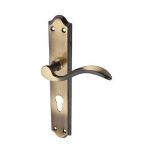 ชุดมือจับก้านโยก เพลทยาว สีทองเหลืองรมดำ HAFELE 499.63.935