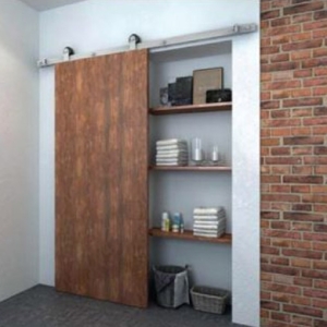 อุปกรณ์บานเลื่อน รูปแบบ loft (สีด้าน) ไม่มีระบบการปิดแบบนุ่มนวล HAFELE 499.72.091