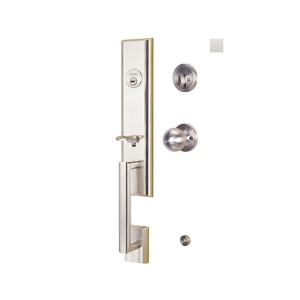 มือจับประตูซิงค์อัลลอยด์ พร้อมระบบล็อค มือจับหลอก (สีนิกเกิ้ลด้าน) HAFELE 489.94.660