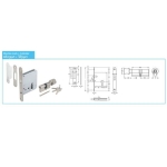 มือจับดึงซิงค์อัลลอยด์ พร้อมระบบมอร์ทิสล็อค (บานเลื่อน) สีทองเหลืองรมดำ HAFELE 499.94.277